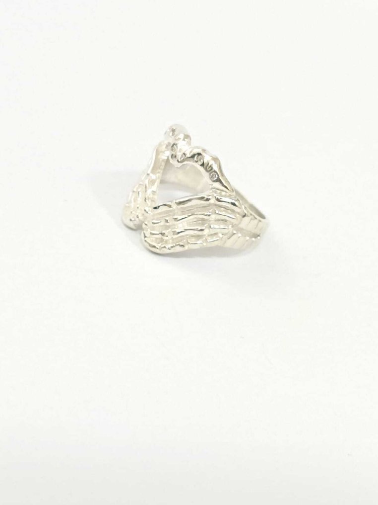 没有保留价 - 戒指 银 钻石 (天然)  #2.1