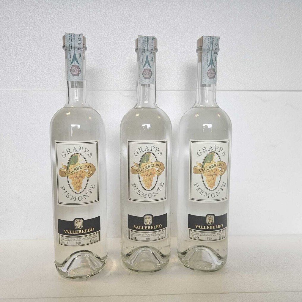 Vallebelbo - Grappa Piemonte  - 70厘升 - 3 瓶 #1.0