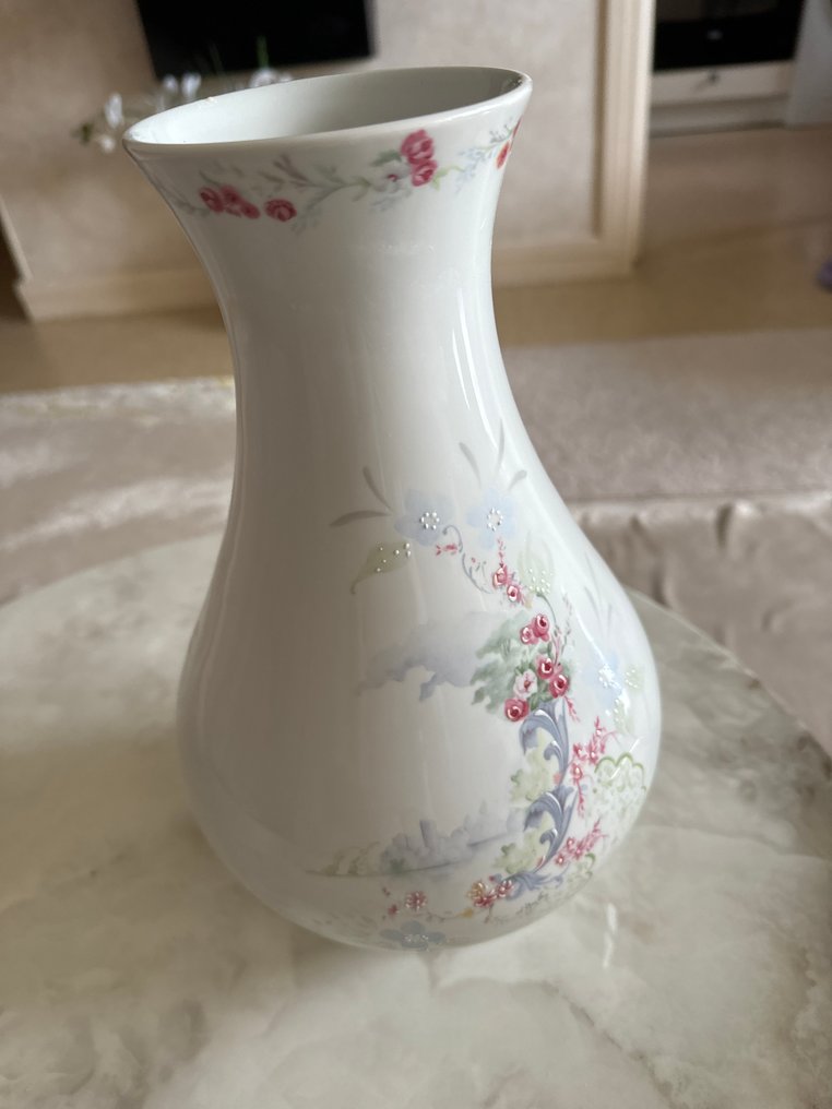 La Seynie - Limoges - Vase (2)  - Porcelain - Lamp and vase set #3.2