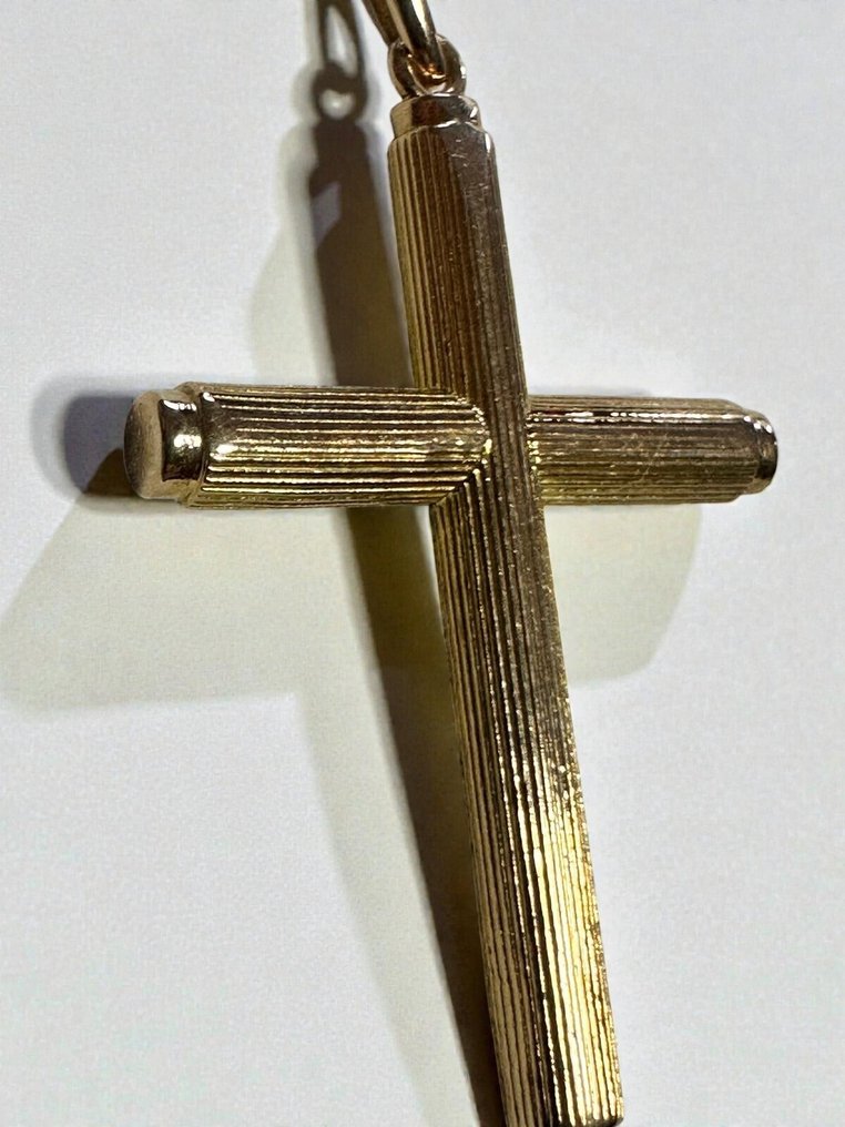 Κρεμαστό κόσμημα - 18 καράτια Κίτρινο χρυσό - Παλιά χρυσή σταυροειδή #1.0
