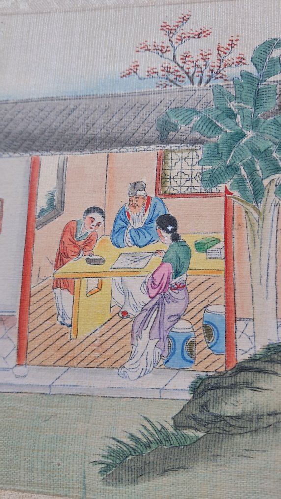 onbekend - Oude houten Chinese boekjes, handgeschilderde illustraties - 1900 #4.3