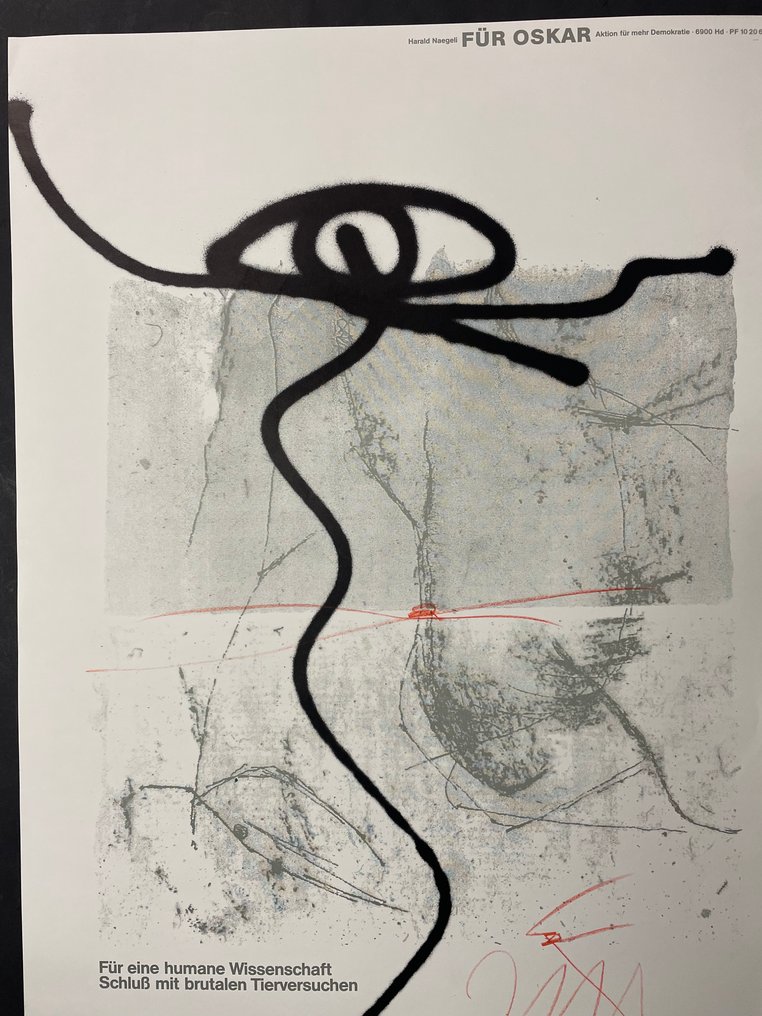 Harald Naegeli (1939) aka “Sprayer of Zurich" - Für Oskar #2.1