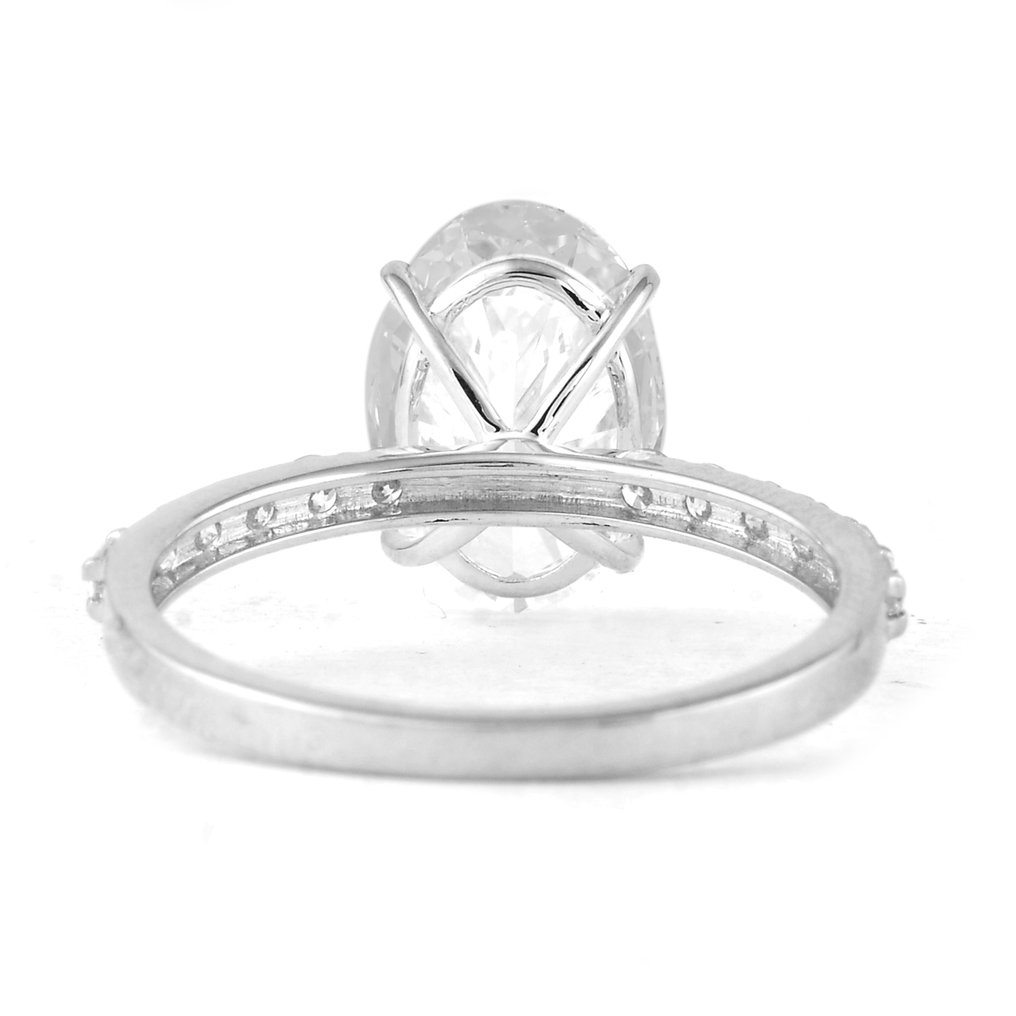 χωρίς τιμή ασφαλείας - Δαχτυλίδι - 14 καράτια Λευκός χρυσός - 2.84ct. tw. Διαμάντι (Εργαστηριακής καλλιέργειας) - Διαμάντι #2.1