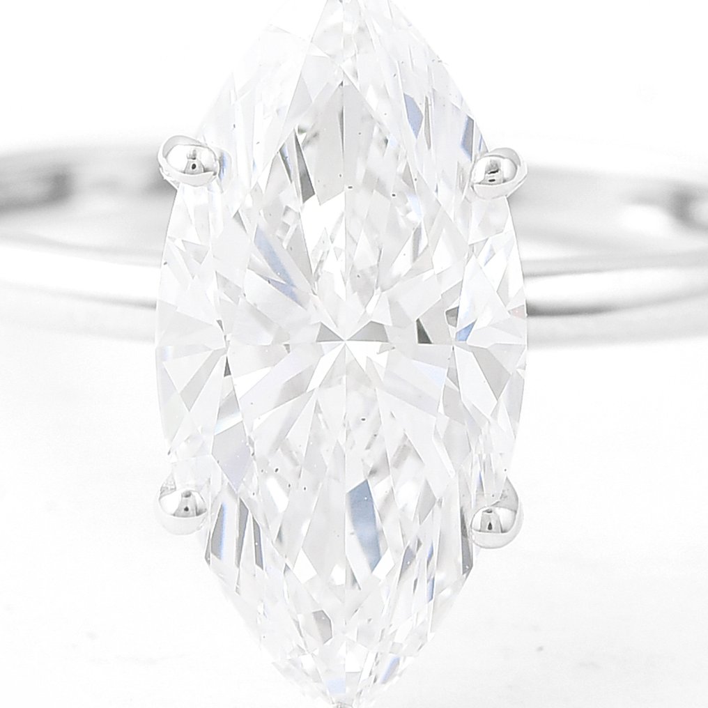 No reserve price - Ring - 14 kt. White gold - 2.56ct. tw. Diamond (Lab-grown) - Diamond #3.2
