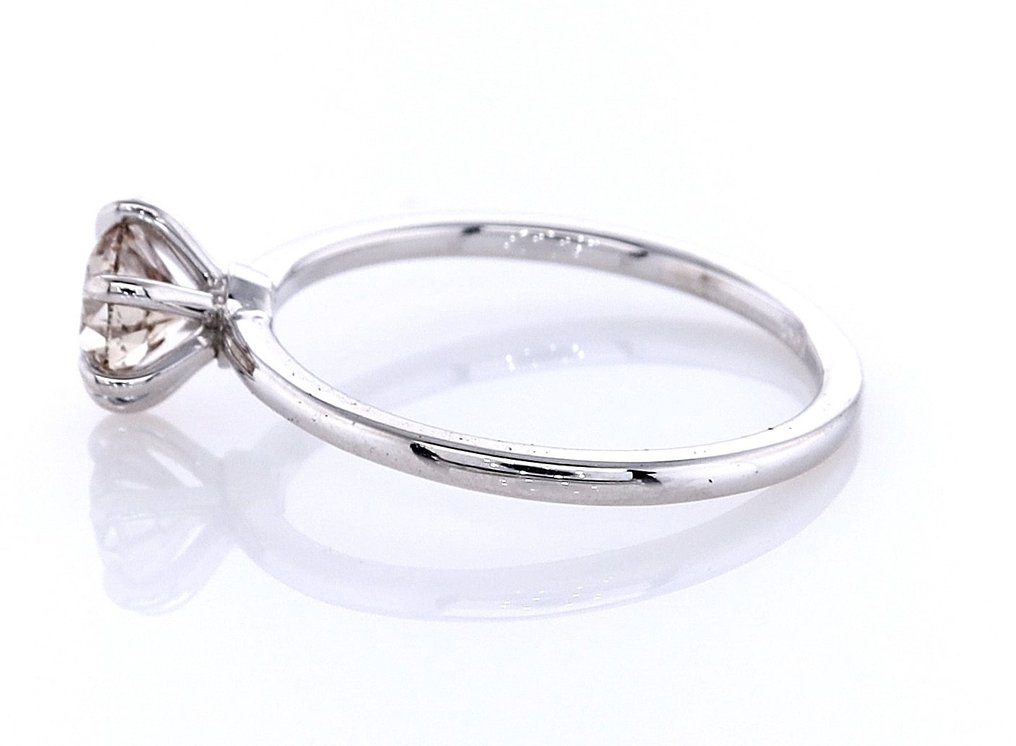 χωρίς τιμή ασφαλείας - Δαχτυλίδι - 14 καράτια Λευκός χρυσός -  0.71ct. tw. Διαμάντι (Φυσικού χρώματος) #4.3