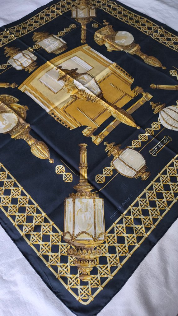 Hermès - FEUX DE ROUTE by Latham (Caty) - Könnyű selyem #4.3