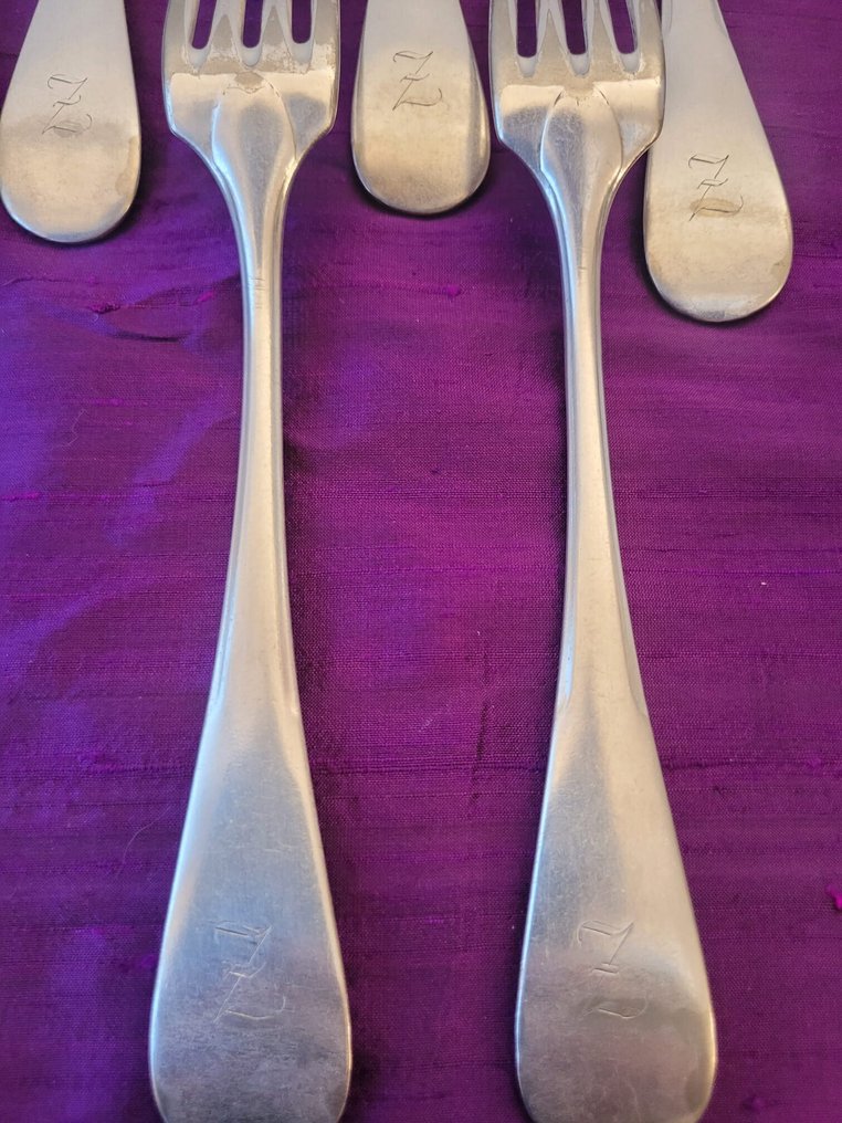 Christofle - Evőeszközkészlet (48) - Baguette - Ezüstözött, Csont - Collezione d’Epoca #4.3