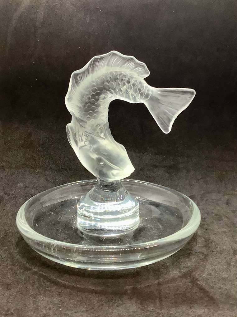 Lalique - Statuette, Ringhouder Koi karper - 11 cm - Crystal - 1960 #4.3