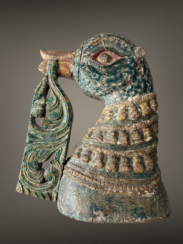 Indisk påfugl - Træ - Indien - Begyndelsen af det 20. århundrede #2.1