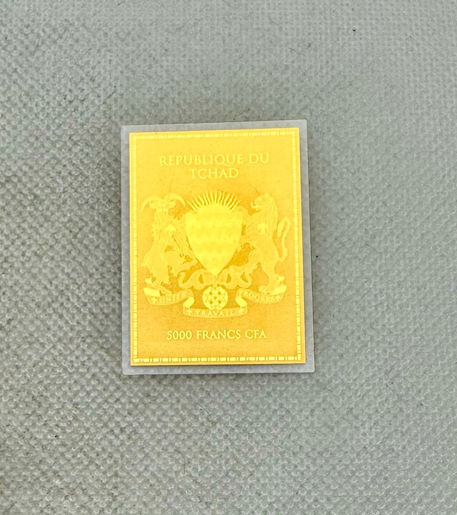 Tsjad. 5000 Francs Hatshepsut  ,oro  1/200 Oz (.999)  (Ingen reservasjonspris) #4.3