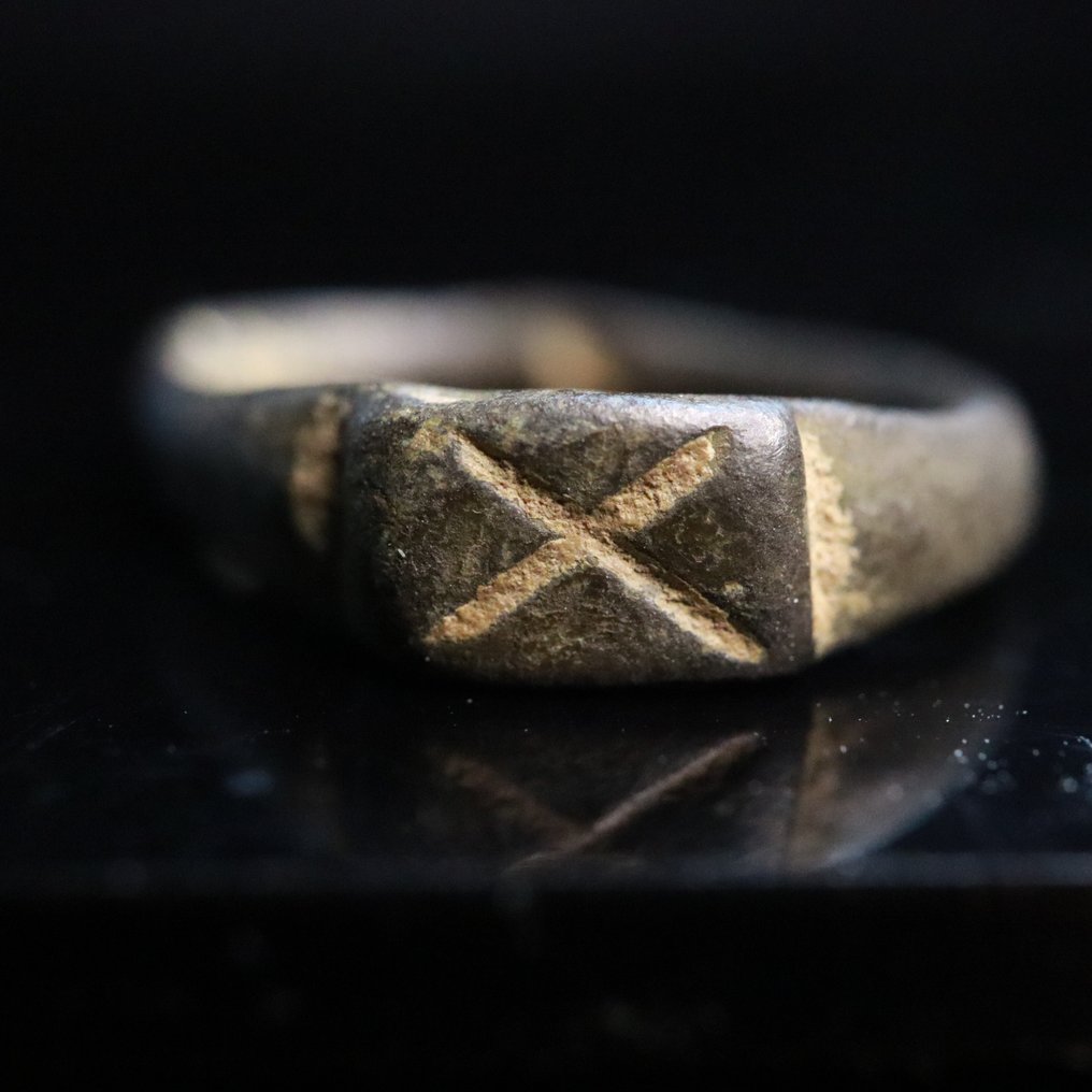 古羅馬 帝国青铜军团战士 戒指 - Legio X  (沒有保留價) #1.0