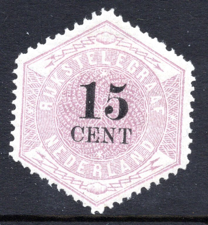 荷兰 1877 - Telegramzegel - 全球免费配送* - NVPH TG5 #1.0