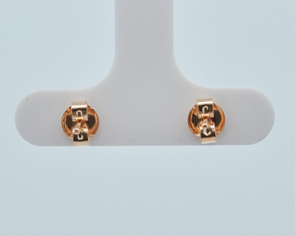 χωρίς τιμή ασφαλείας - Σκουλαρίκια - 14 καράτια Κίτρινο χρυσό -  0.50ct. tw. Διαμάντι (Φυσικού χρώματος) #3.2