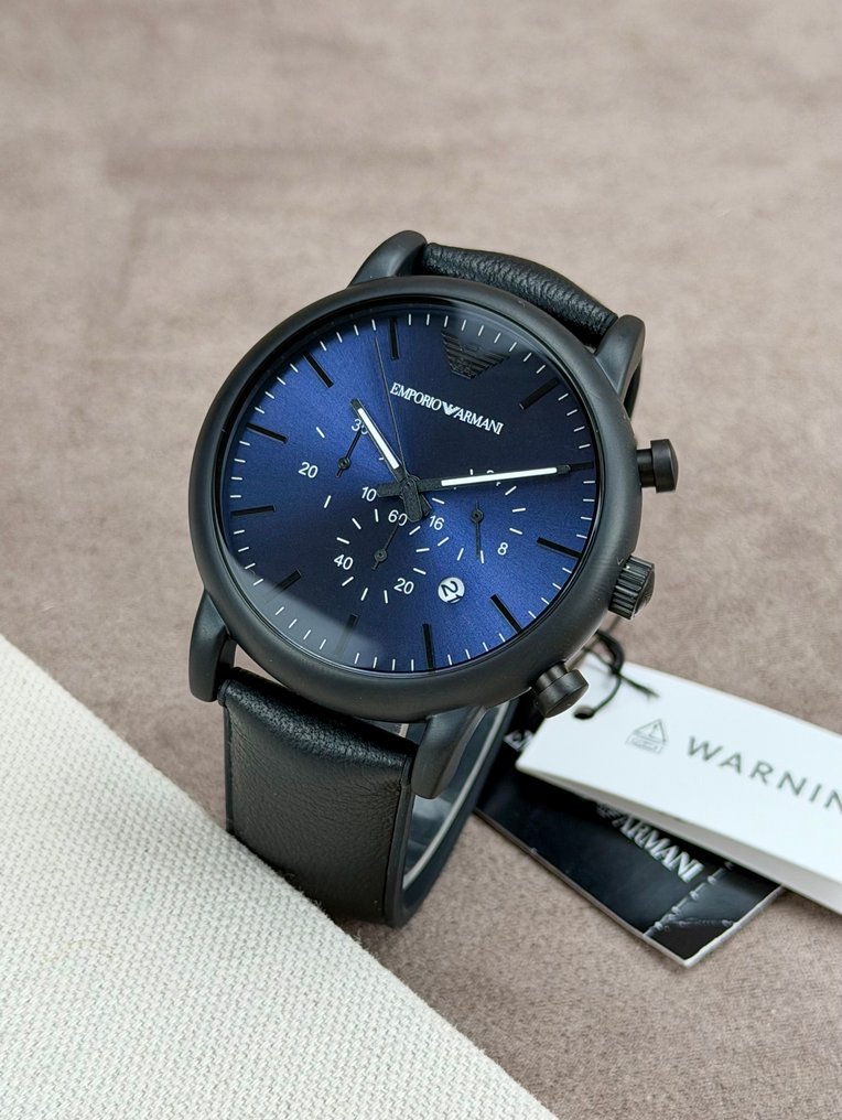 Armani - Armani Classic Chronograph Date Blue - No reserve price - AR11351 - Men - 2020+ #3.2