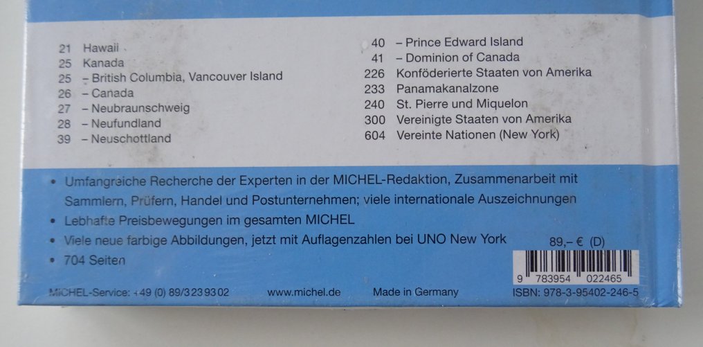 配饰 - Michel目录 2018 - 北美洲，全新！ #2.1