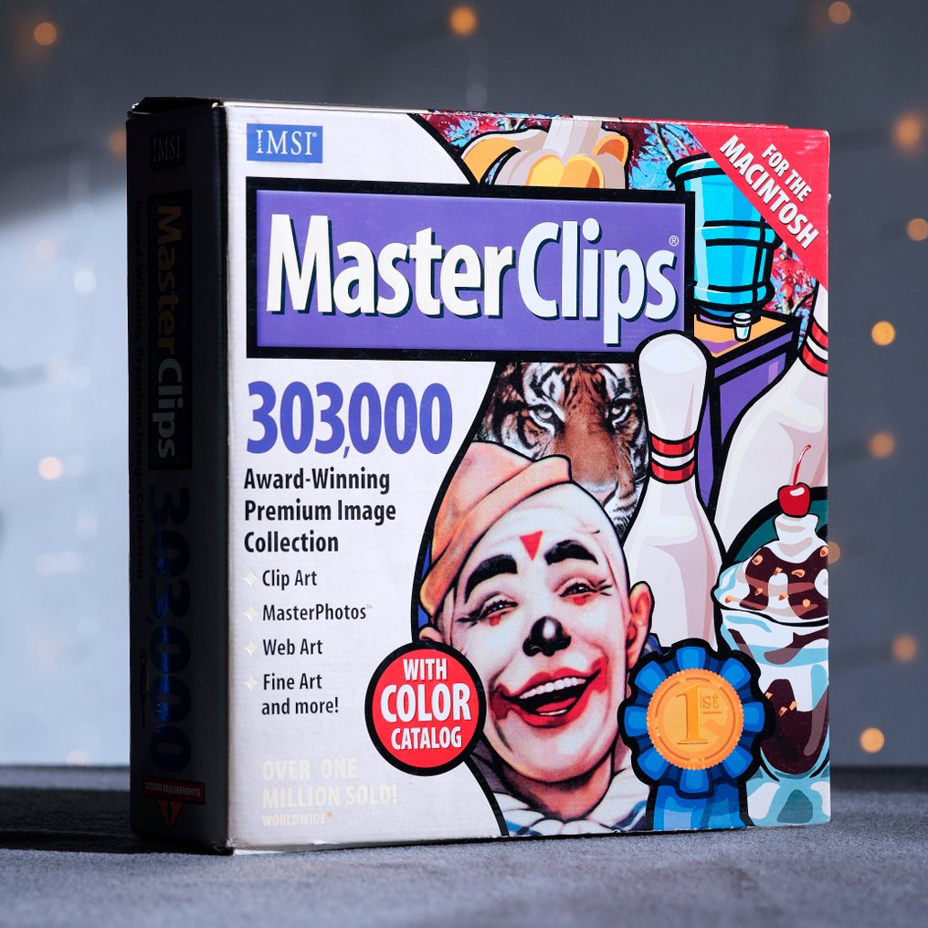 Apple Rare Vintage IMSI MasterClips – Massive Multimedia Collection for Macintosh - Macintosh - W oryginalnym pudełku #1.0