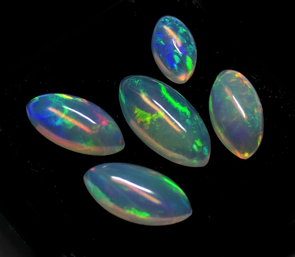 Wunderschöner Opal, 100 % natürlich Cabochon- 0.71 g - (5) #2.1