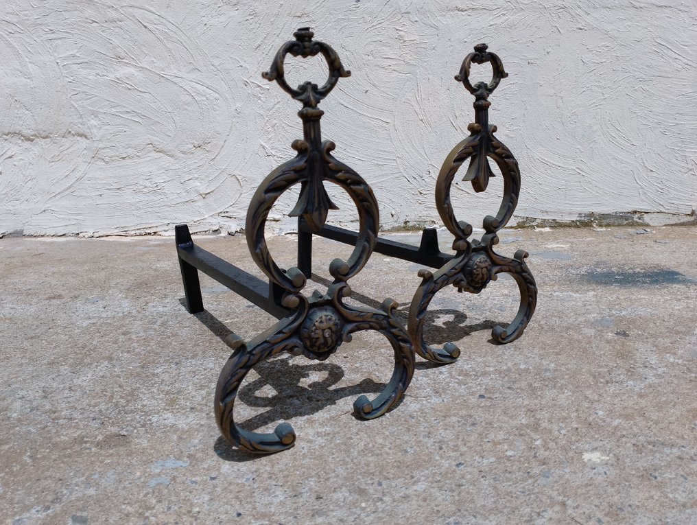 Art Nouveau Chimneypiece - 1920-1930 - Classic fire bocks #1.0