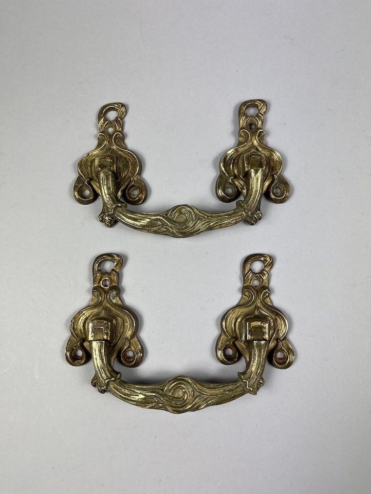 Art Nouveau Door handle (2) - E. Muller - 1900-1910  #1.0