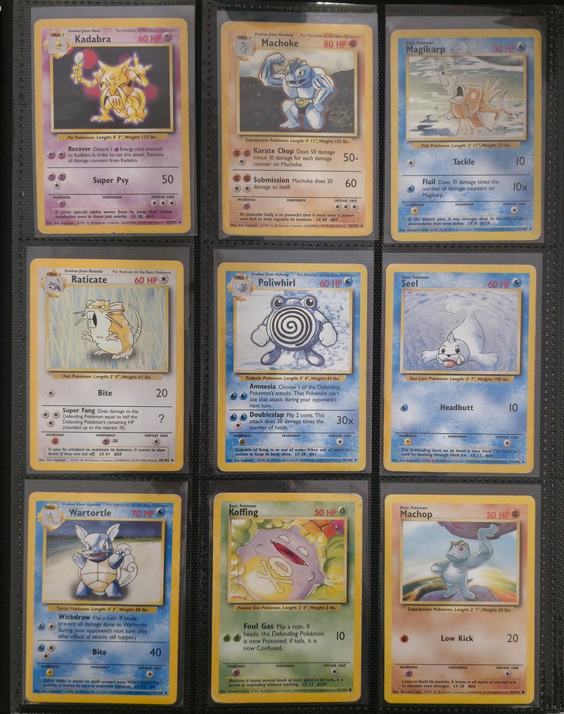 Pokémon - 39 Card - Chansey, Machamp, 4th print (1999-2000) - WOTC - Base set #3.2