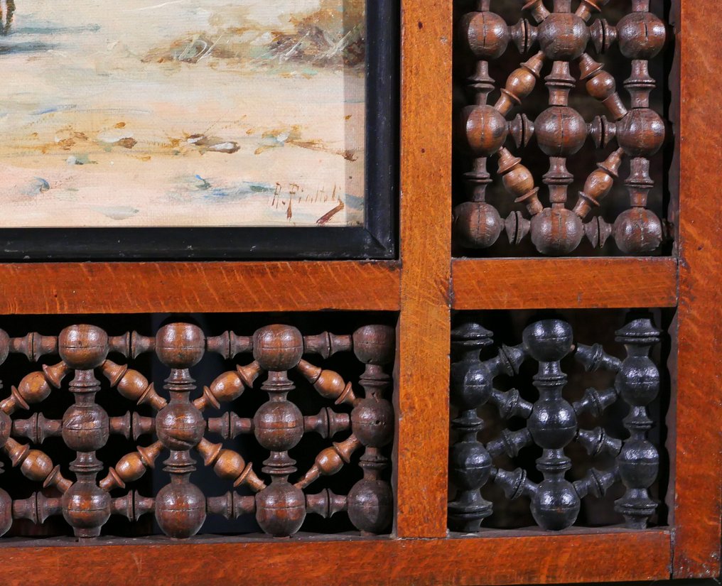 A. Piattoli (XIX) - Egypt, Desert Landscape with dromedaries #4.3