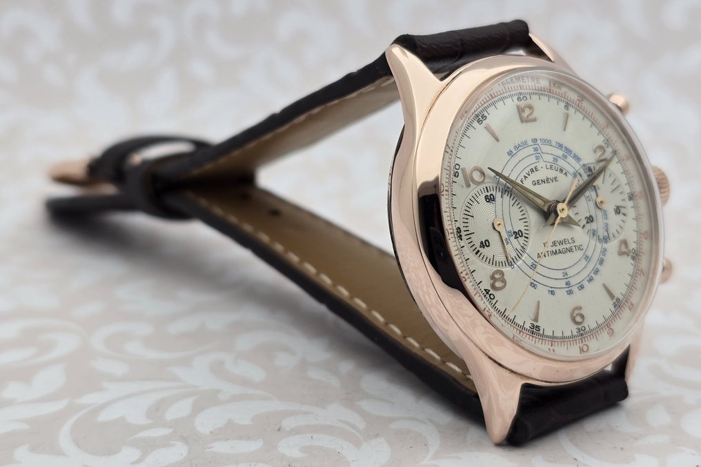 Chronographe Suisse - Favre-Leuba - Cal. Landeron 51 - No reserve price - Men - 1900-1949 #2.1