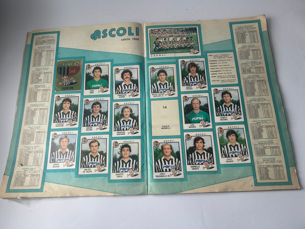 Panini Calciatori 1982/83 - (Minus 43) Álbum incompleto - Good (GD) #2.1