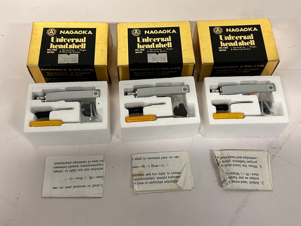 Nagaoka - HS-180 Universal Headshell Kartusche und/oder Nadeln #2.1