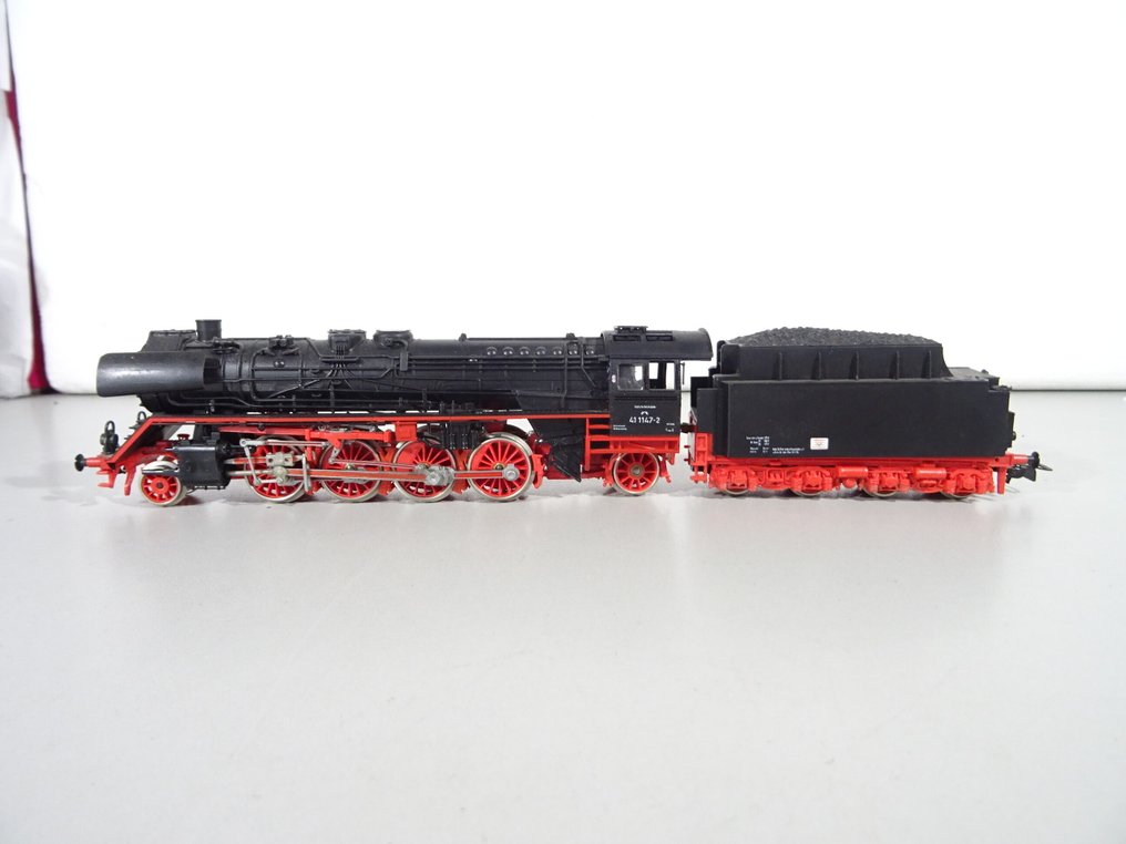 Piko H0 - Locomotiva a vapor com vagão de carvão (1) - Locomotiva a vapor com tender BR 41 1147-2 - DR (DDR) #1.0