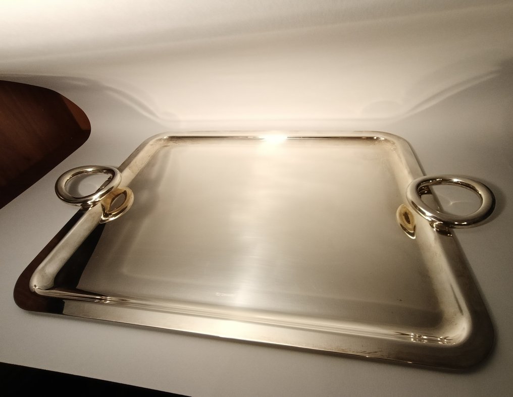 Christofle - Andrée Putman - 托盤 - 眩晕 - 鍍銀 #4.3