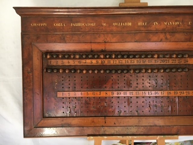 板 - 胡桃木, 树瘤木 - 台球计分牌 #1.0