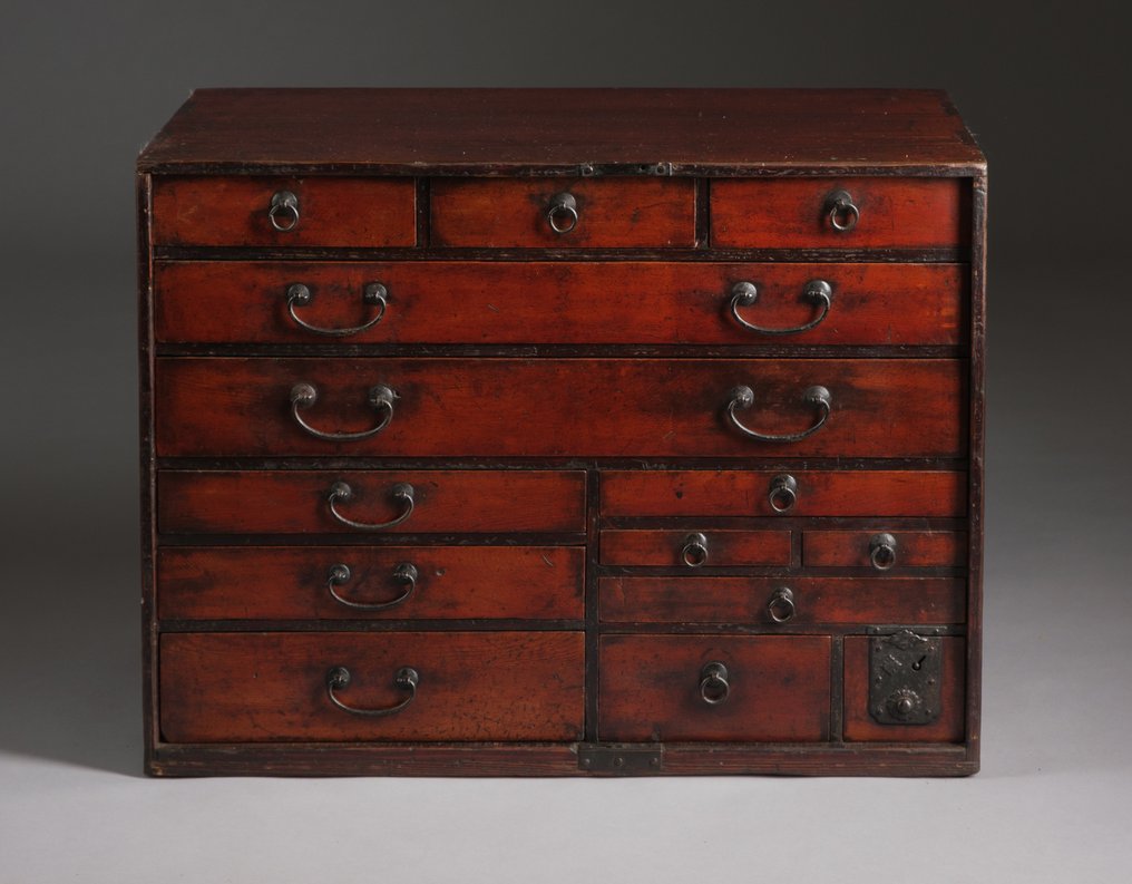 Mobiletto - legno di cipresso Hinoki - Giappone - Tardo periodo Edo - Antico mobile in legno #2.1