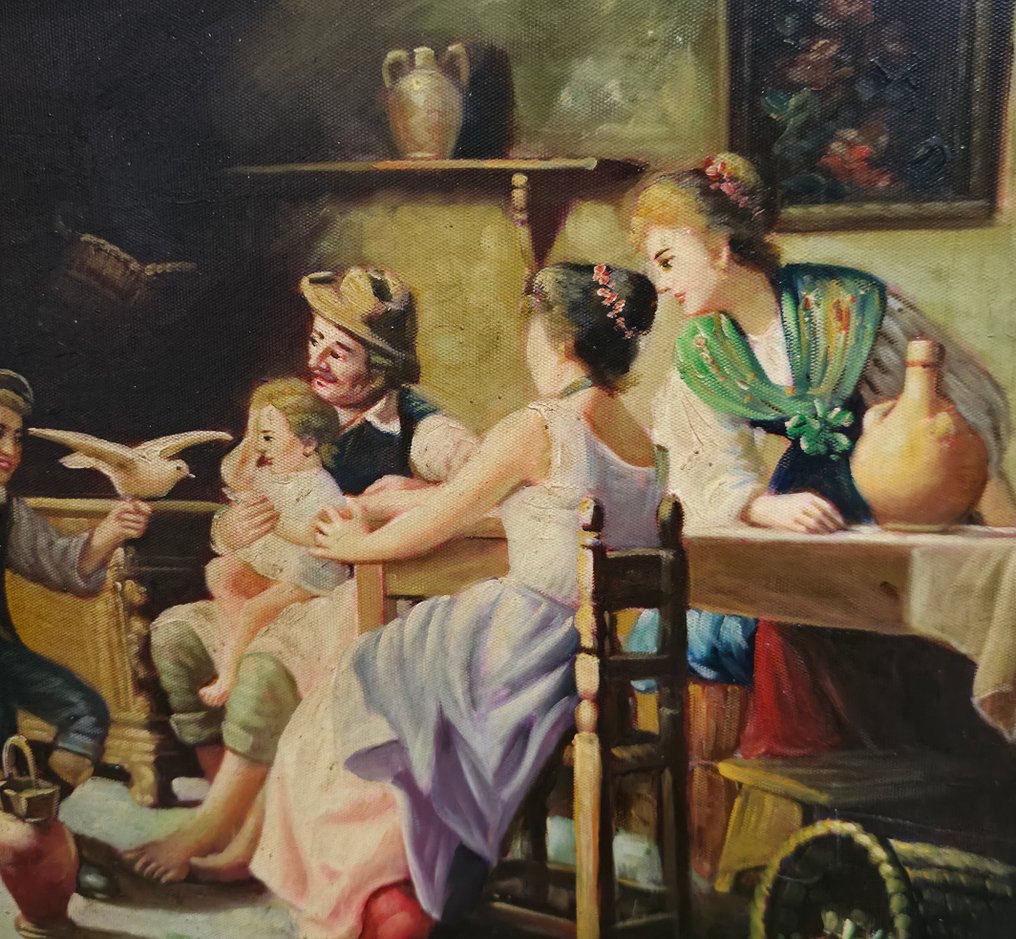 Scuola italiana (XIX-XX) - Scena d'interno #3.2