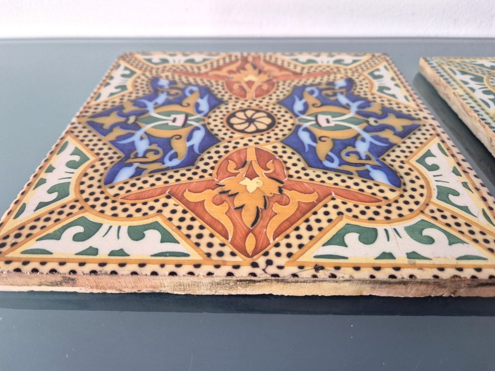 Art Nouveau Tile (2) - Onda - Art Nouveau - 1900-1910 - Colorful tiles  #4.3