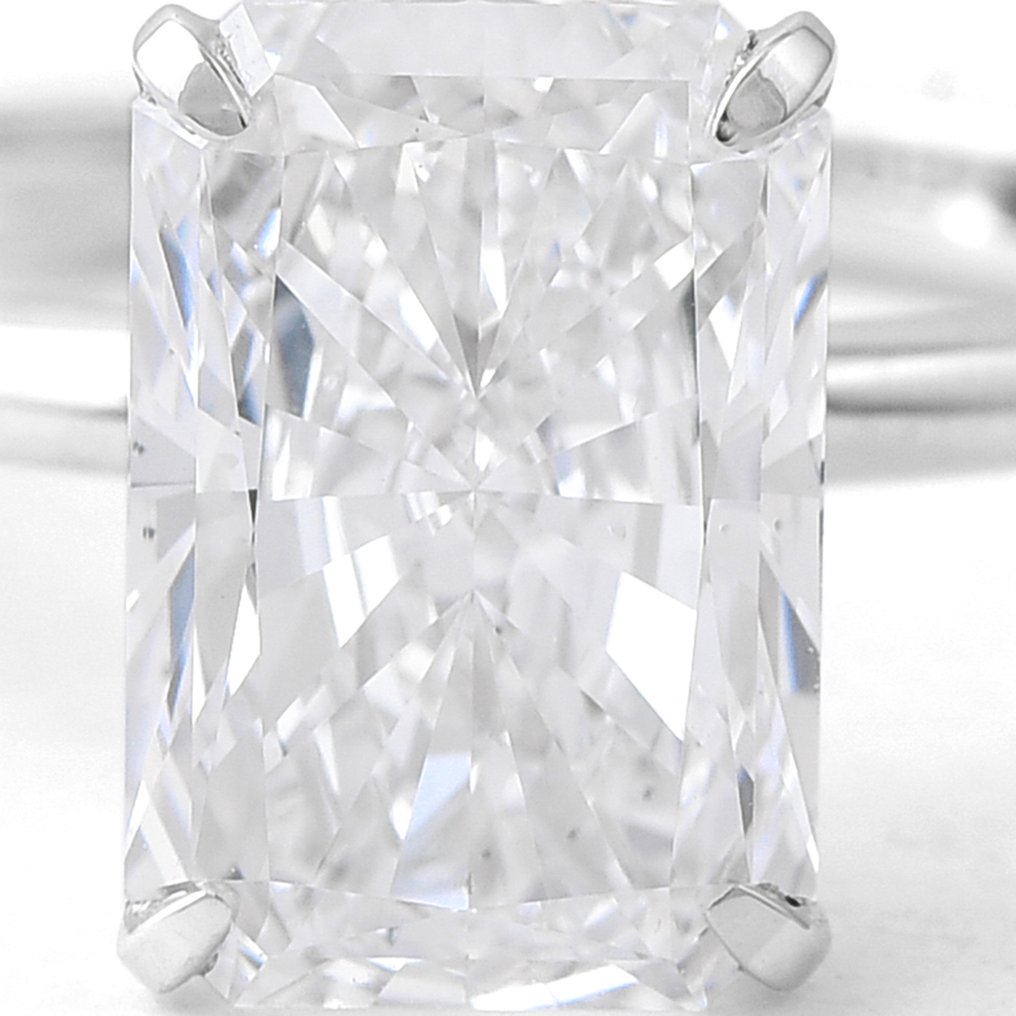 χωρίς τιμή ασφαλείας - Δαχτυλίδι - 14 καράτια Λευκός χρυσός - 3.04ct. tw. Διαμάντι (Εργαστηριακής καλλιέργειας) - Διαμάντι #3.2