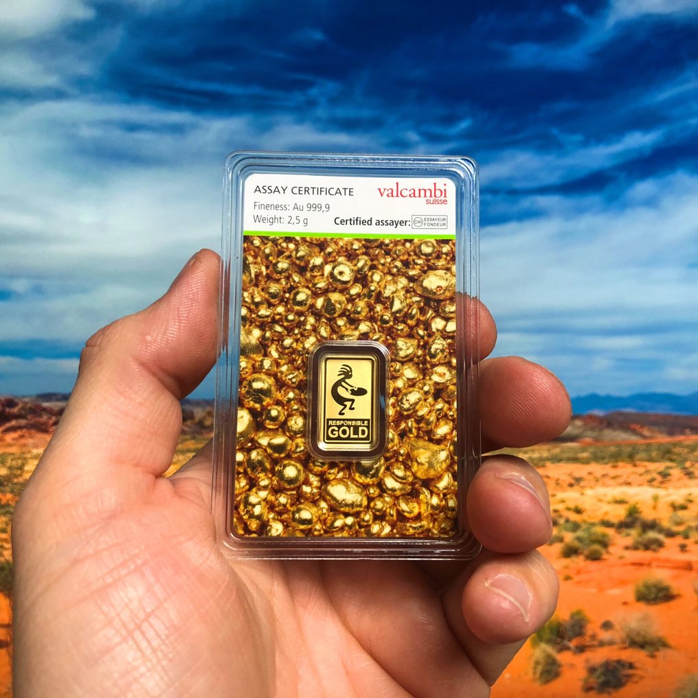 2,5克 - 金色 .999 - ESG / Valcambi SA - 已封口& 包括證書 #2.1