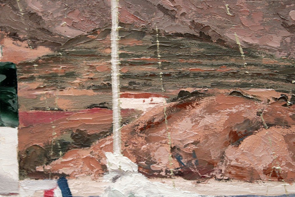 Vicens Emo Llopart (1945–2012) - Tarde luminosa en el puerto #4.3