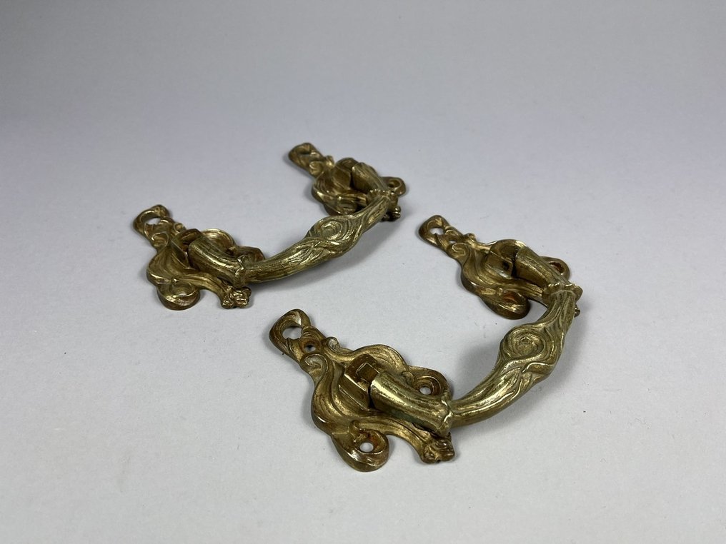 Art Nouveau Door handle (2) - E. Muller - 1900-1910  #1.0