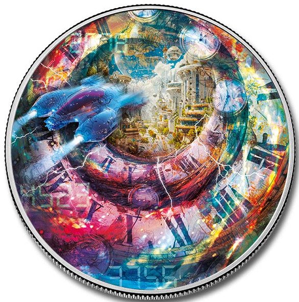 Messico. 1 Onza 2024 Libertad Time Travel III Edition – 1 oz Silver .999 BU – Colorized – Limited Edition #2.1