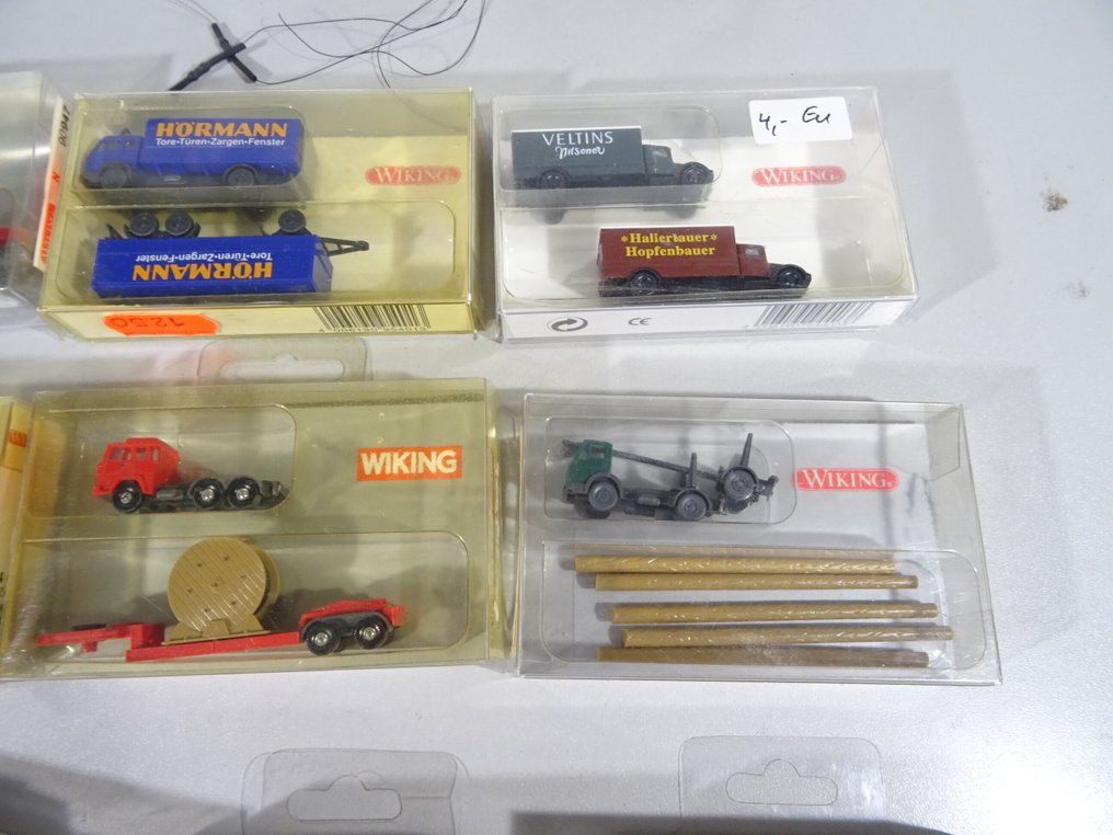 Wiking, diverse N - Set de trenes (14) - 14 vehículos, vía N, bomberos, camiones, autobuses #3.2
