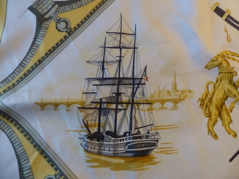 Hermès - Bordeaux Porte Océane - Könnyű selyem #4.3