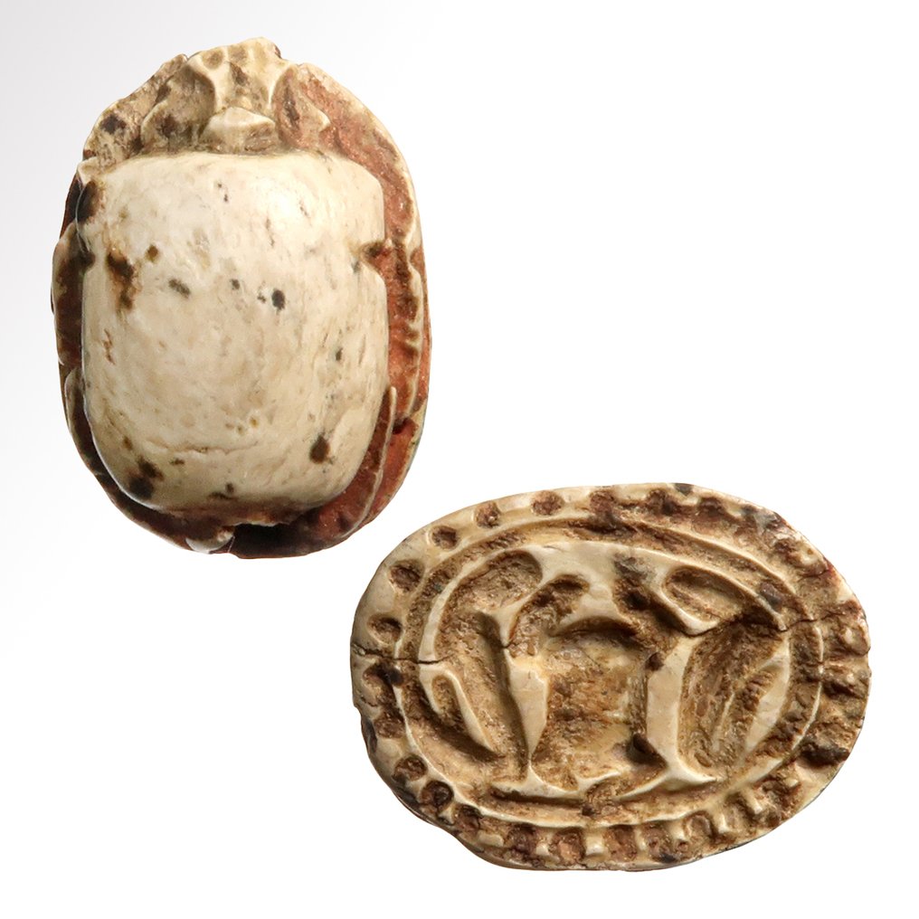 古埃及，新王国 滑石 圣甲虫与旭日 #1.0