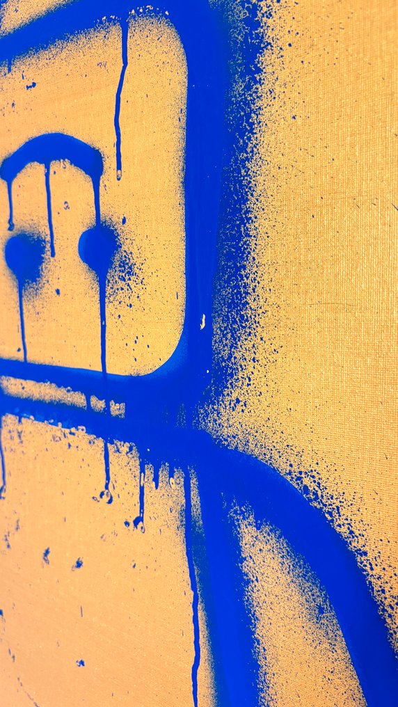 Sven Pels - "Pop Figure Gold" - Graffiti Pop Art Figure #4.3