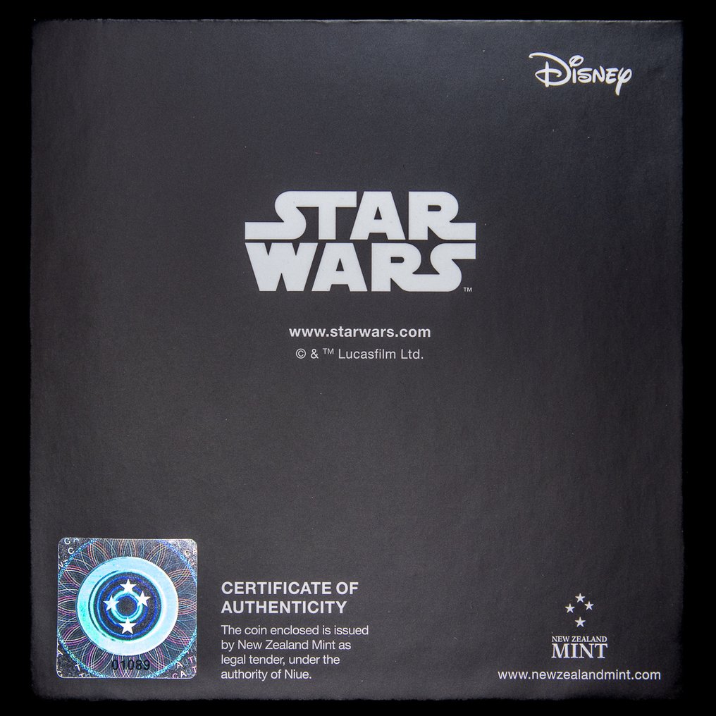 Niue. 2 Dollars 2022 At - St Walker 1 Oz (.999)  (No reserve price) #4.3