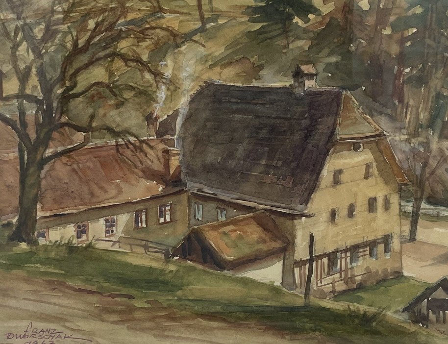 Franz Dworschak (1896-1985) - Häuser mit Innenhof #1.0