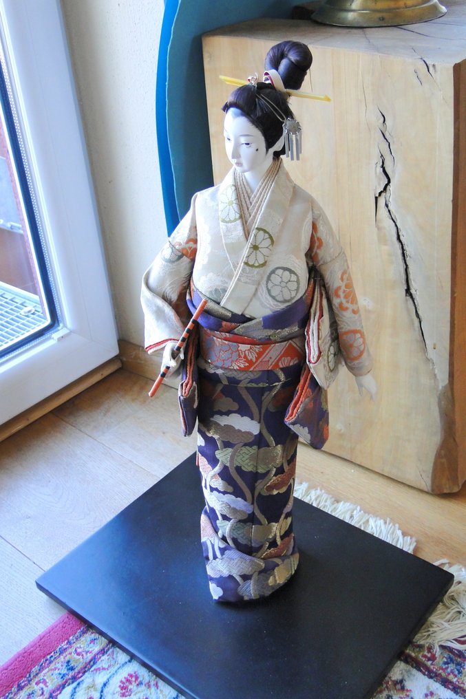 日本艺伎娃娃舞妓穿着和服 - 大型版本 - 日本 - 20世紀 #2.1