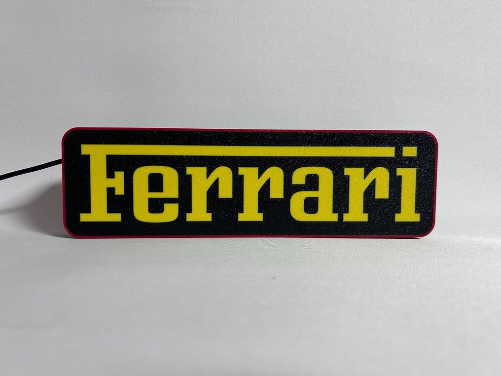 Ferrari - Ferrari merk lightbox - Ferrari brand lightbox - Lichtbord - Hars #3.2