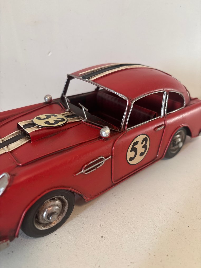 雕刻, Oldtimer raceauto - 10 cm - 金屬 #2.1