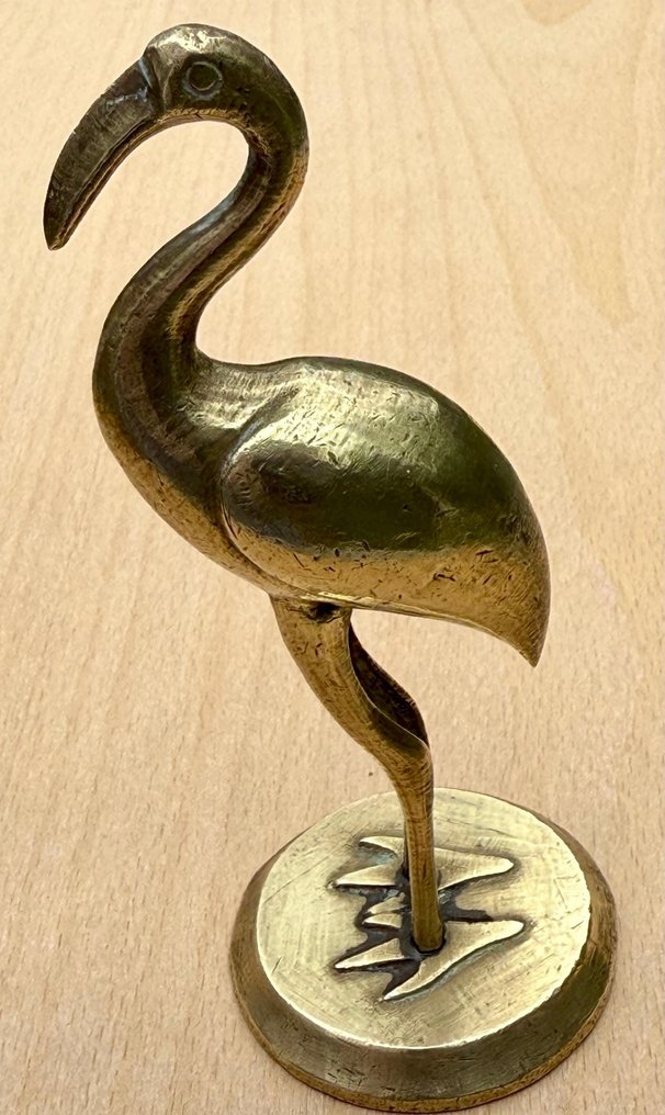 Antikt indisk messing stork - Messing - Indien - Begyndelsen af det 20. århundrede #1.0