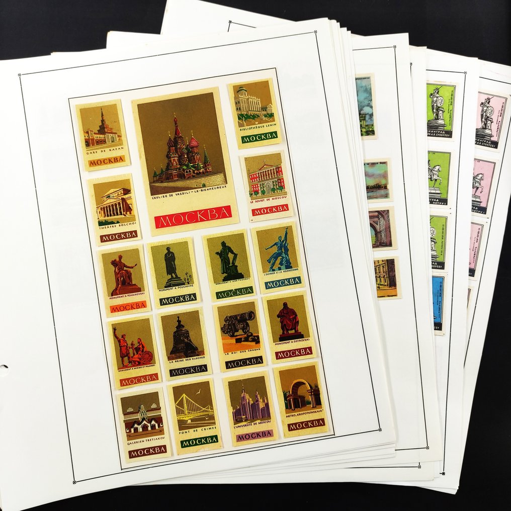 Match case (340) - Lot with +340 U.S.S.R. Vintage (60´s) Unfolded Matchcases and Labels - part 2 (Excelent condition) - Paper #1.0